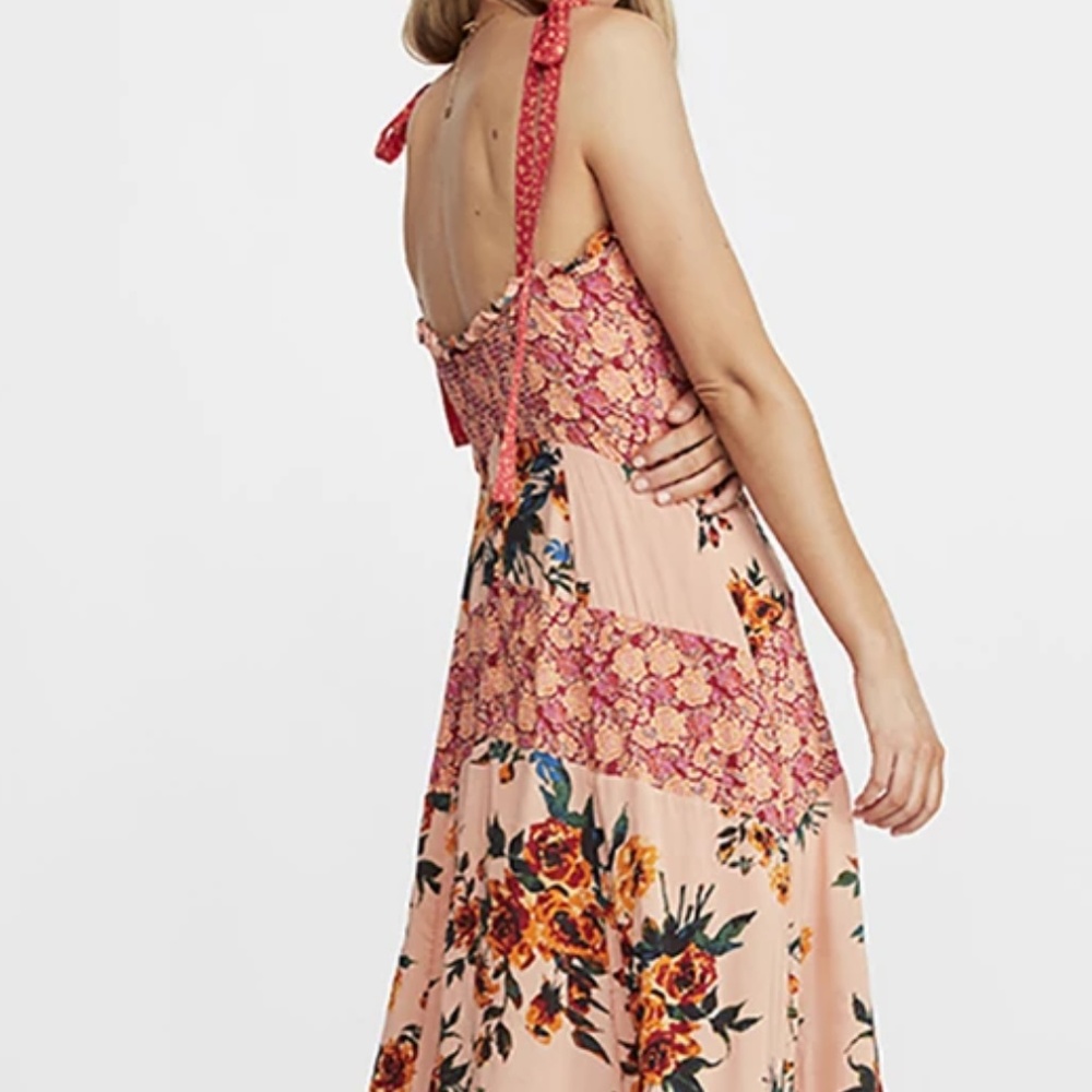 FREE PEOPLE Lover Boy Maxi Dress in Red Combo - Picture 4 of 6